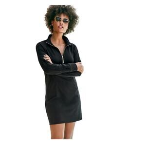 Lilly Pulitzer Skipper Popover Dress‎ Lace Sleeves Onyx Womans Size L